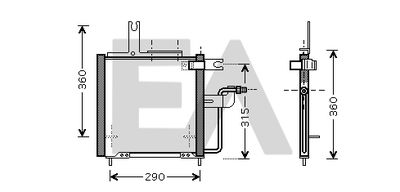 EACLIMA 30C52030 Радиатор кондиционера  для MAZDA DEMIO (Мазда Демио)
