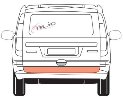 Deur reparatieset Achter (kanaal, onderste deel, flap) past: MERCEDES VITO / VIANO W639 09.03-10.10