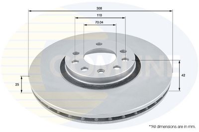 спирачен диск COMLINE ADC1124V