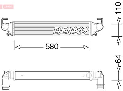 DENSO Intercooler, inlaatluchtkoeler (DIT09118)