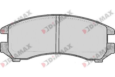 Комплект тормозных колодок, дисковый тормоз DIAMAX N09189 для SUZUKI SWIFT