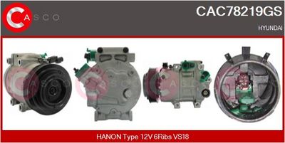 COMPRESOR CLIMATIZARE CASCO CAC78219GS