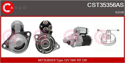 Стартер CASCO CST35356AS для SUZUKI SWIFT