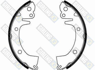 Комплект тормозных колодок GIRLING 5180689 для MITSUBISHI LANCER
