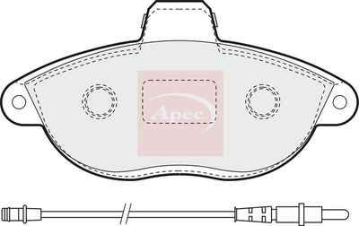 APEC Brake Pad Set, disc brake PAD935