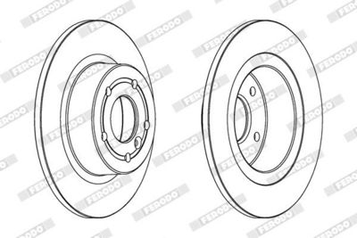 BREMSSCHEIBE FERODO DDF874C 1