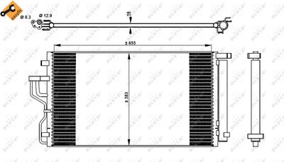 CONDENSATOR CLIMATIZARE NRF 350078 3