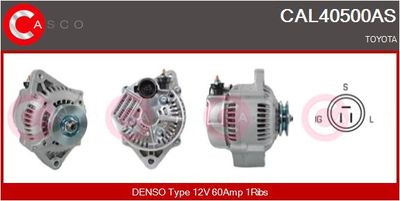 Генератор CASCO CAL40500AS для TOYOTA HILUX
