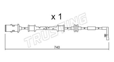 SENZOR DE AVERTIZARE UZURA PLACUTE DE FRANA