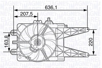 MAGNETI MARELLI Lüfter, Motorkühlung