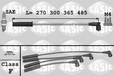 Комплект проводов зажигания SASIC 9284005 для DACIA LODGY