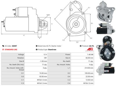 STARTER AS-PL S0497 4