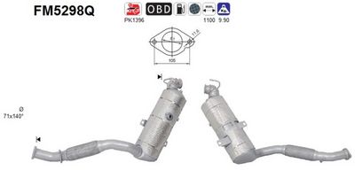 FILTRU FUNINGINE/PARTICULE SIST.DE ESAPAMENT