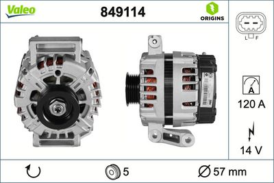 генератор VALEO 849114