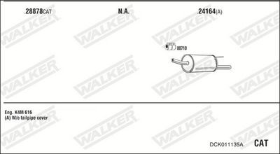 Изпускателна система WALKER DCK011135A