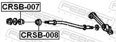 SUPORT TRAPEZ FEBEST CRSB008 1