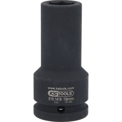 Ks Tools - Nadstavec rázový šesťhranný dlhý 3/4" 19mm