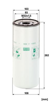 Brandstoffilter (geschroefd)