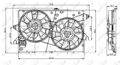LüFTER MOTORKüHLUNG NRF 47003 1