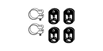 SET MONTARE SISTEM DE ESAPAMENT HJS 82224689