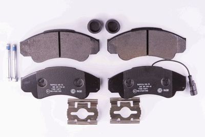Комплект тормозных колодок, дисковый тормоз HELLA 8DB 355 010-401 для FIAT DUCATO