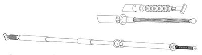 Тросик, cтояночный тормоз CEF FA02237 для FIAT PALIO