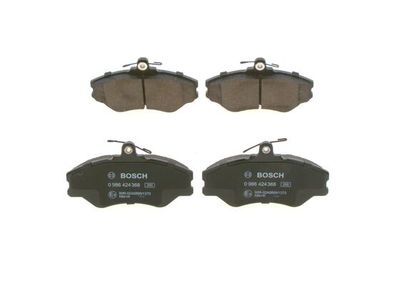 Комплект тормозных колодок, дисковый тормоз BOSCH 0 986 424 368 для HYUNDAI GRACE