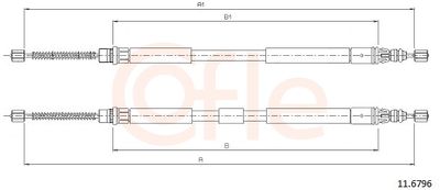 SEILZUG FESTSTELLBREMSE COFLE 116796