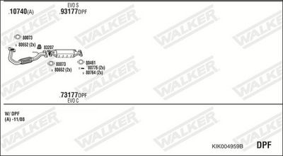 ABGASANLAGE WALKER KIK004959B