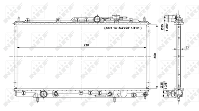 WILMINK GROUP WG1722980 Радиатор охлаждения двигателя для CHRYSLER SEBRING (JR)