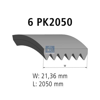 пистов ремък DT Spare Parts 4.81424
