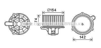 AVA QUALITY COOLING HY8349 Вентилятор салона  для HYUNDAI ELANTRA (Хендай Елантра)