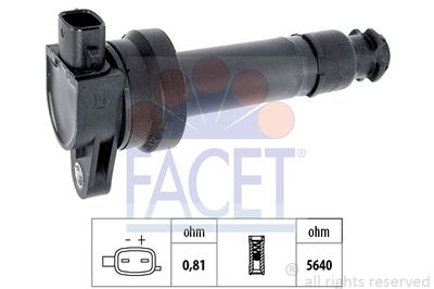Катушка зажигания FACET 9.6395 для KIA PRO CEED