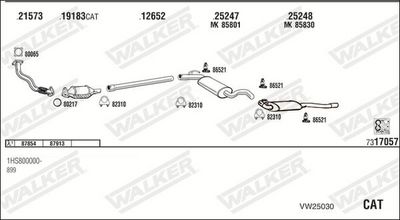 Изпускателна система WALKER VW25030
