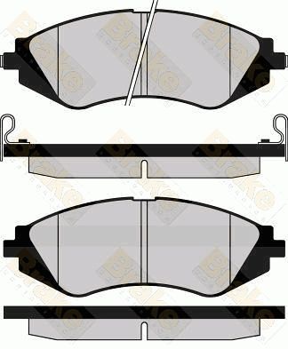 Комплект тормозных колодок, дисковый тормоз Brake ENGINEERING PA1146 для DAEWOO REZZO