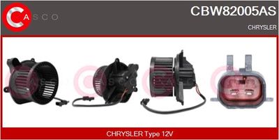 CASCO CBW82005AS Вентилятор салону для CHRYSLER (Крайслер)