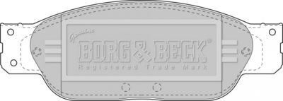 Zestaw klocków hamulcowych, hamulce tarczowe BORG & BECK BBP1704