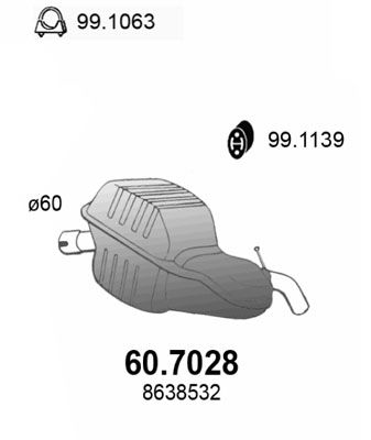 ASSO Endschalldämpfer (60.7028)