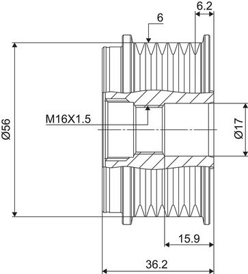 GENERATORFREILAUF VALEO 588077 2
