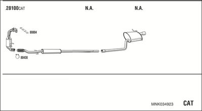 Układ wydechowy WALKER MNK034923
