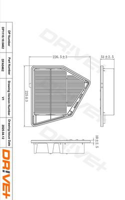 LUFTFILTER DR!VE+ DP1110100462 1