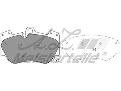 комплект спирачно феродо, дискови спирачки A.Z. Meisterteile AZMT-44-022-2642