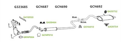 Układ wydechowy GT EXHAUSTS GT202610
