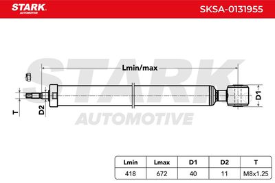 амортисьор STARK SKSA-0131955