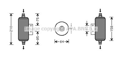 Осушитель, кондиционер AVA QUALITY COOLING MZD149 для MAZDA MX-5