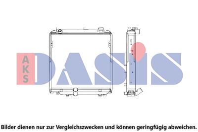 Радиатор, охлаждение двигателя AKS DASIS 210295N для TOYOTA DYNA