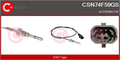 SENZOR TEMPERATURA GAZE EVACUARE