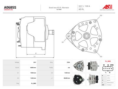 Alternátor AS-PL A0685S