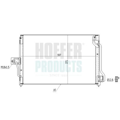CONDENSATOR CLIMATIZARE HOFFER 991216