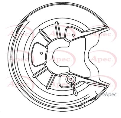 Splash Panel, brake disc APEC ASG1047